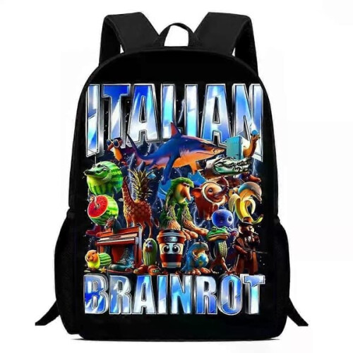 Mochila escolar infantil com estampa de anime, 40 cm (16 polegadas). 1