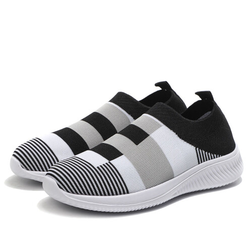 Γυναικεία sneakers με slip-on mesh, ελαφριά, αναπνεύσιμα, casual