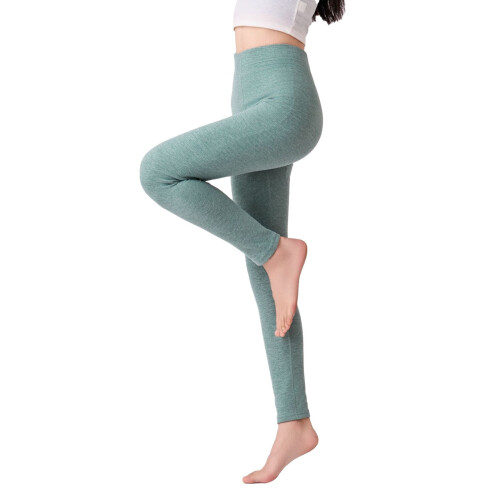 Leggings da yoga da donna foderati in pile, termici ed elasticizzati.