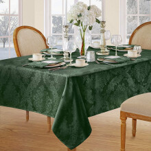 Juledug huntergrøn damask60x144 tommer