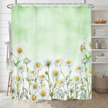 Duschvorhang „Daisy“ im rustikalen Landhausstil, 178 x 213 cm