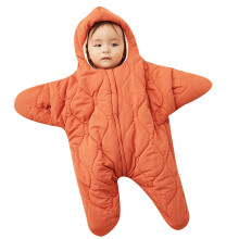 Coperta da notte indossabile per neonati in pile antivento con motivo a stella marina
