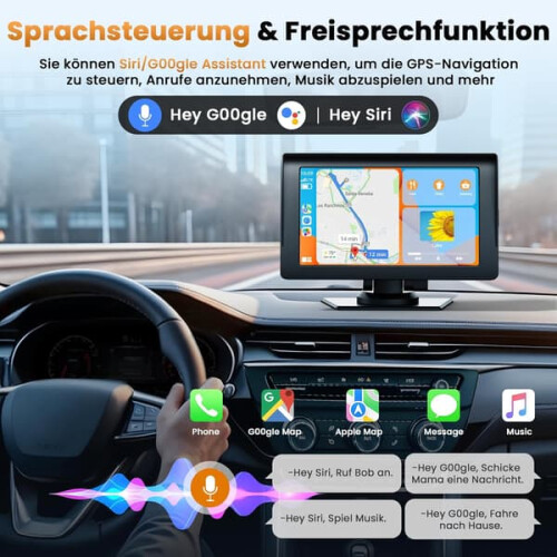 Ασύρματο στερεοφωνικό CarPlay 7 ιντσών με Bluetooth 5.0 2