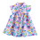 Mädchen-Freizeitkleid mit Blumenmuster und Volantärmeln, Lila, Größe 3T 1