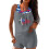 Dames tankini set met Amerikaanse vlag, 2-delig 1