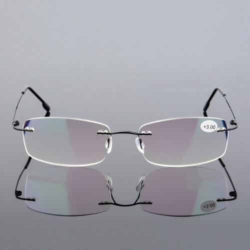 MAINYU Randlose Lesebrille mit Blaulichtfilter +1,00 bis