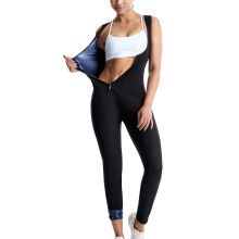 Dames sauna vest waist trainer blauw XL