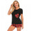 Dames korte pyjamaset met cartoonprint, 2-delig 5