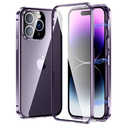 iPhone 16 Pro Max magnetic case silver dual function 1