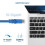 Cabo Ethernet Cat6 Azul 3m 10Gbps (Pacote com 5) 2