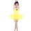Ballet-tutu-trikot med krydsstropper til piger, 3-12 år 1