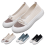 Γυναικεία πλεκτά slip-on αθλητικά παπούτσια, ελαφριά, αναπνεύσιμα 1