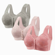 Daisy Bra Draadloze Slaapbeha met Voorsluiting (3-pack)
