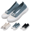 Dames gebreide instapsneakers, ademend, lichtgewicht, breed model 1