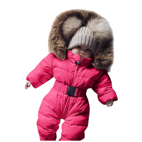 Babysnødress med hette for jenter 9-12 måneder