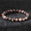 Rhodonit-Quarz-Onyx-Armbandset, 3-teilig 3