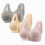 Bralette Daisy Bra con cierre frontal, sin aros, cómodo, paquete de 3 1