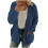 Pluche damesvest met zakken en knopen 1