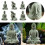 Statuetka Buddy do akwarium, 1 sztuka 4
