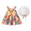 Ärmelloses Tutu-Sommerkleidchen mit Strohhut für Babys, Größe 1