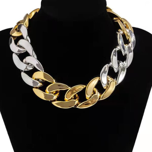 Acryl grove ketting dames gothic choker 4-pack 1