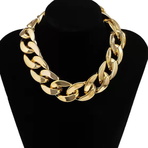 Acryl grove ketting dames gothic choker 4-pack 2