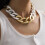 Acryl grove ketting dames gothic choker 4-pack 5