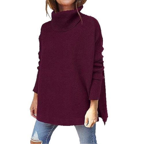 Dames coltrui met vleermuismouwen, los model, oversized