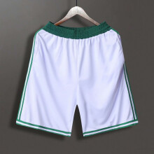 Pantalones cortos de entrenamiento de verano para hombre, tallas grandes, color blanco.