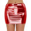 Dames minirok rood met glitter zomermode 1