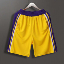 Pantalones cortos de verano para hombre, tallas grandes, color amarillo.