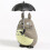 Min nabo Totoro med paraply PVC-figur 4