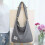 Damesschoudertas in blauwe messenger-stijl 4