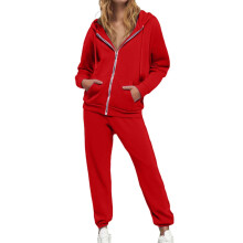 Dames lounge set bestaande uit hoodie en broek (2-delig)