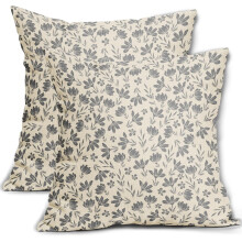 Vintage-Kissenbezüge mit Blumenmuster, 45 x 45 cm, 2er-Set