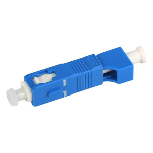 SC Han til LC Hun Single Mode Fiber Adapter Blå 2