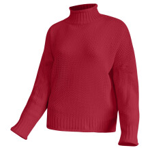 Maglione da donna in maglia a trama spessa, tinta unita, ideale per autunno e inverno.