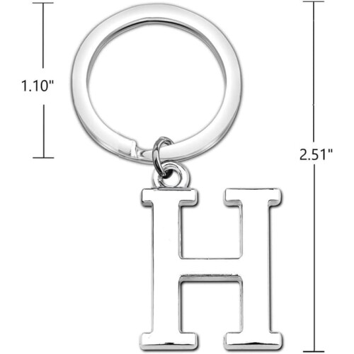 Porte-clés avec initiale H 1
