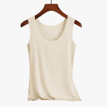 Damski top typu tankini w stylu streetwear w kolorze beżowym, bez rękawów, luźny krój