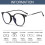 Runde Brille mit Blaulichtfilter, grau 2