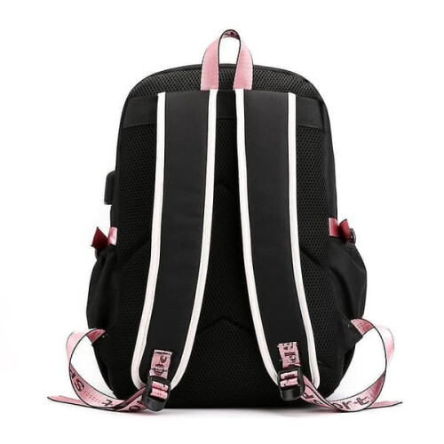 Blackpink Rucksack-Laptoptasche mit USB-Ladeanschluss4 1