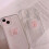 Coque transparente à paillettes roses 3D pour iPhone 11 Pro Max 3