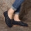 Γυναικεία slip-on φλατ παπούτσια με ανοιχτή μύτη, καλοκαιρινά, αναπνεύσιμα 1