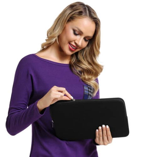 Bolsa para computador portátil de 15,6 polegadas, preta. 1