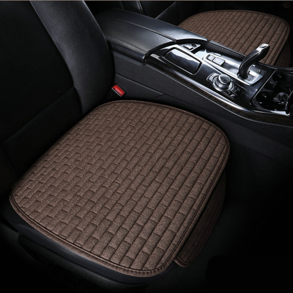 Breathable Car Seat Cushion Linen Ergonomic 1Pc 974856540556