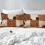 Patchwork-Bettwäscheset mit Kuhmuster, Doppelbettgröße, 1-teilig + 2-teilig 4