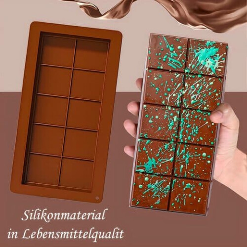 Forma de silicone para chocolate, funda, 2 partes 2