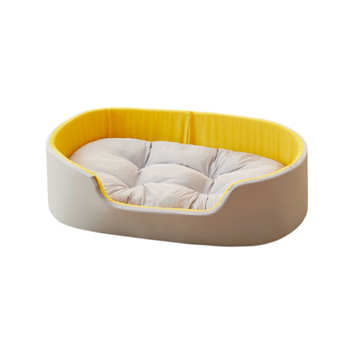 Washable Double-Sided Pet Kennel with Hideaway Cave and 1
