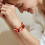 Set di 4 braccialetti boho con perline e cristalli 2