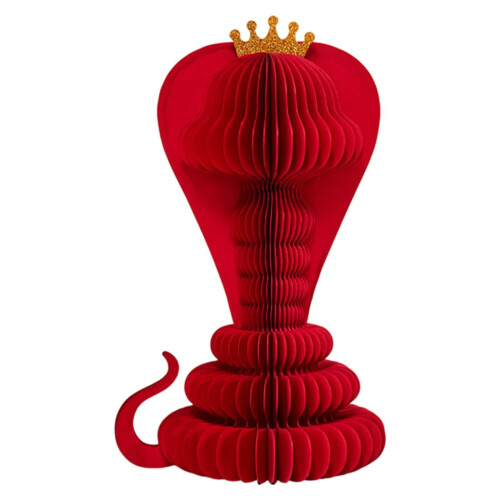 Serpente di origami rosso per il Capodanno cinese 2025 2